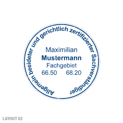 Sachverständigen-Stempel | ⌀40mm Spezialstempel